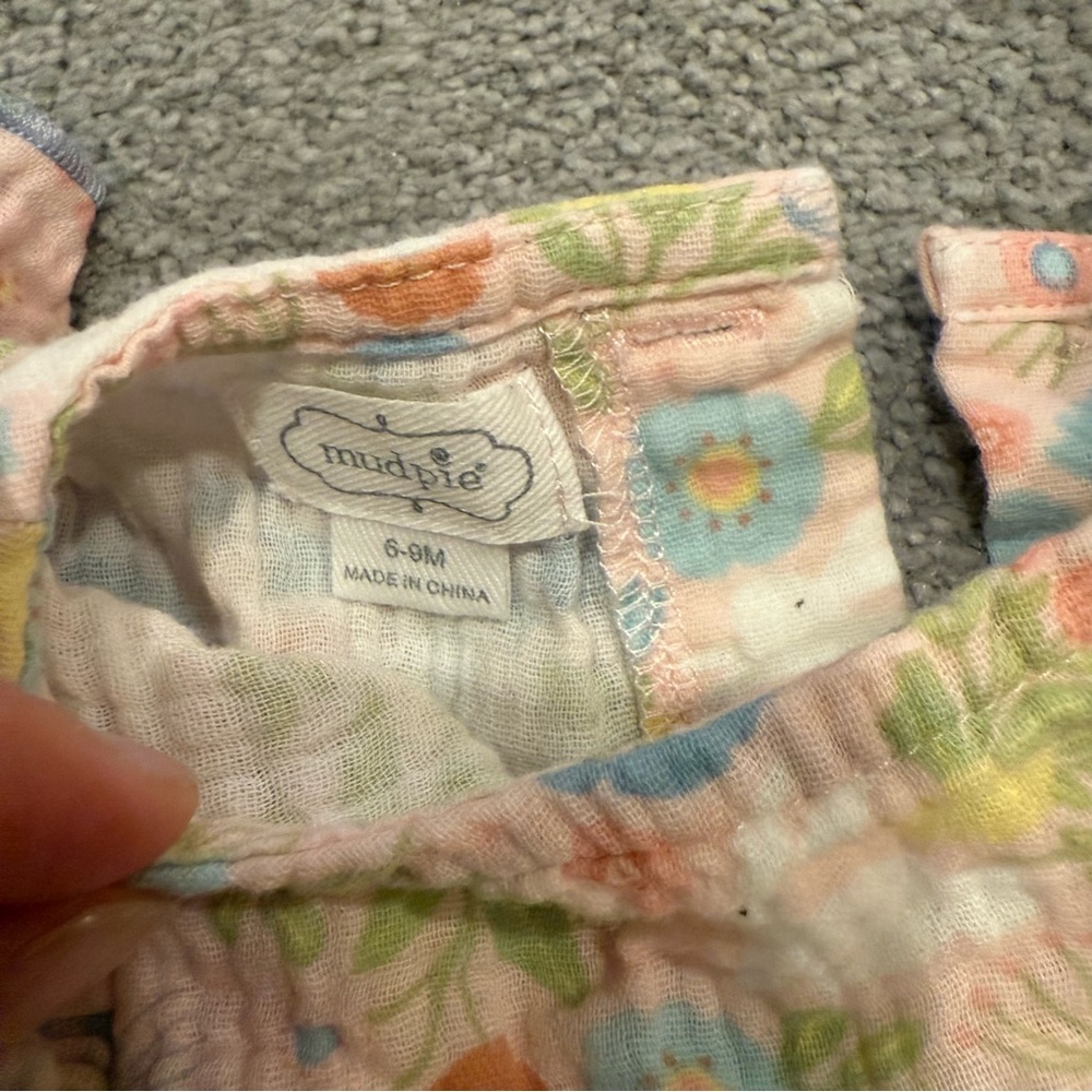 Floral Ruffle Baby Romper - Picture 2 of 4